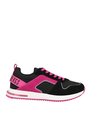 BIKKEMBERGS Sneakers Schwarz Leder, Gewebefasern