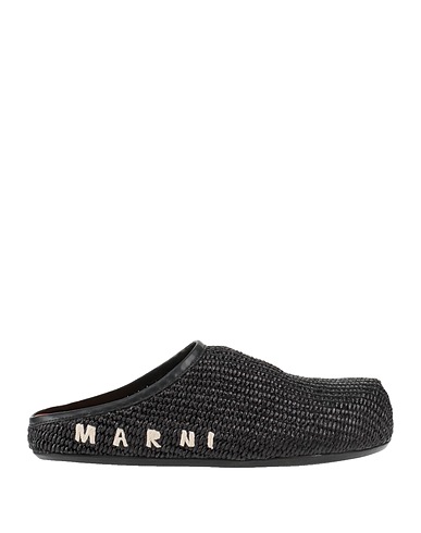 MARNI Mules and clogs Black Textile fibres