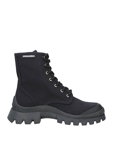 DSQUARED2 Stiefelette Schwarz Gewebefasern