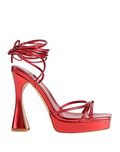 JEFFREY CAMPBELL Dianetten Rot Gewebefasern
