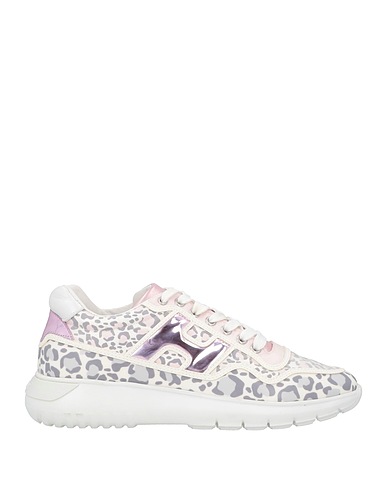 HOGAN Sneakers Light grey Textile fibres, Soft Leather
