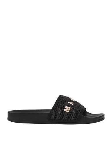 MARNI Sandals Black Textile fibers