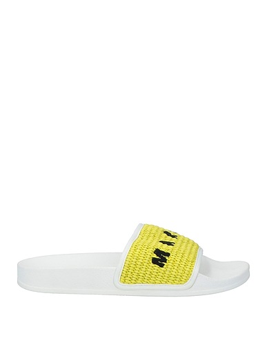 MARNI Sandals Light green Textile fibers