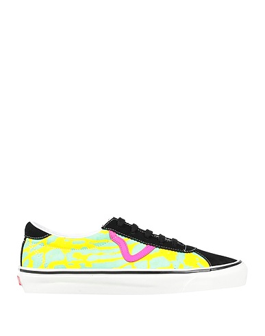 VANS Sneakers Yellow Leather, Textile fibres