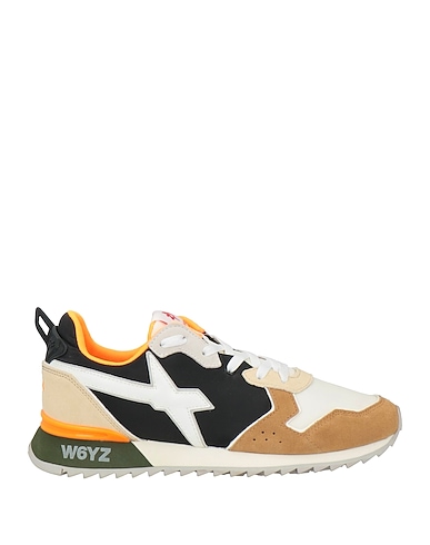 W6YZ Sneakers Camel Soft Leather, Textile fibres