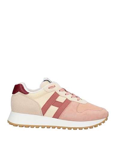 HOGAN Sneakers Blush Leather, Textile fibres