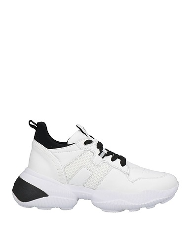 HOGAN Sneakers Bianco Pelle, Fibre tessili