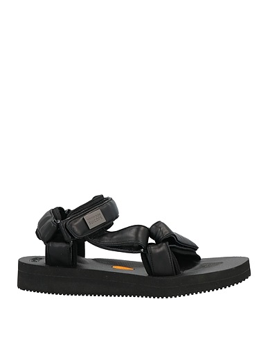TOM WOOD x SUICOKE Sandali Nero Pelle di bovino, Nylon