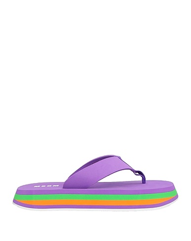 MSGM Flip flops Purple Textile fibres