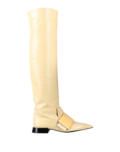 JIL SANDER Boots Beige Soft Leather
