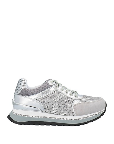 BLUGIRL Sneakers Light grey Soft Leather, Textile fibers