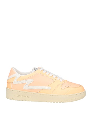 METAL GIENCHI Sneakers Apricot Soft Leather, Textile fibers