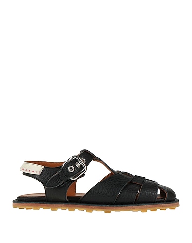 MARNI Sandals Black Soft Leather