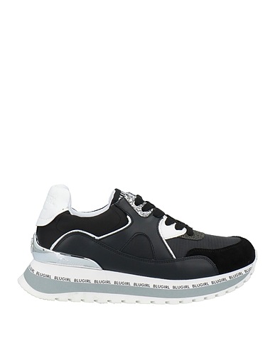 BLUGIRL Sneakers Black Leather, Textile fibers