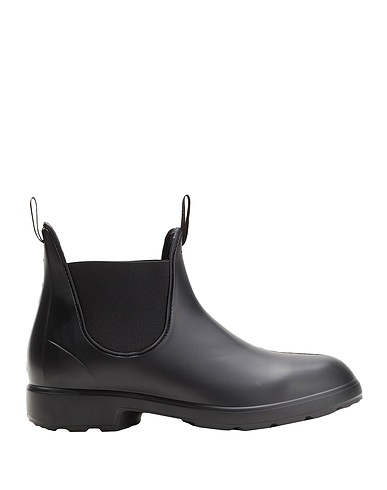 8 by YOOX Ankle boot RUBBER ANKLE BOOTS
 Black 100% Rubber