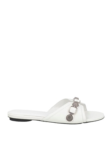 BALENCIAGA Sandals White Soft Leather