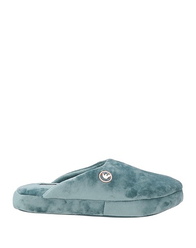 EMPORIO ARMANI Slides and slippers Sky blue 100% Polyester