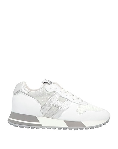 HOGAN Sneakers White Soft Leather, Textile fibres