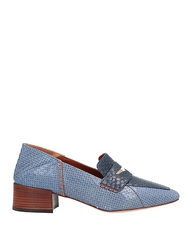 TRUSSARDI Loafers Pastel blue Soft Leather