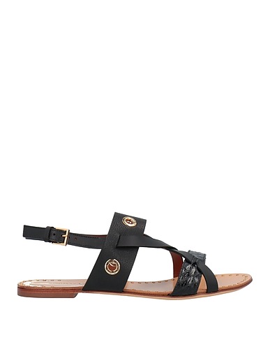 TRUSSARDI Sandals Black Calfskin