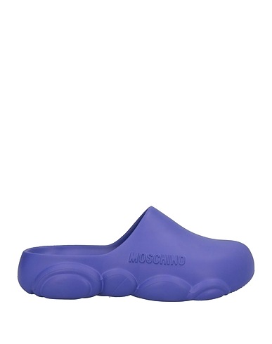 MOSCHINO Mules and clogs Purple Rubber