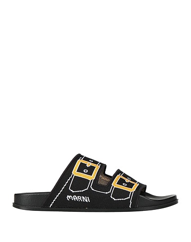 MARNI FOOTWEAR Black Textile fibres