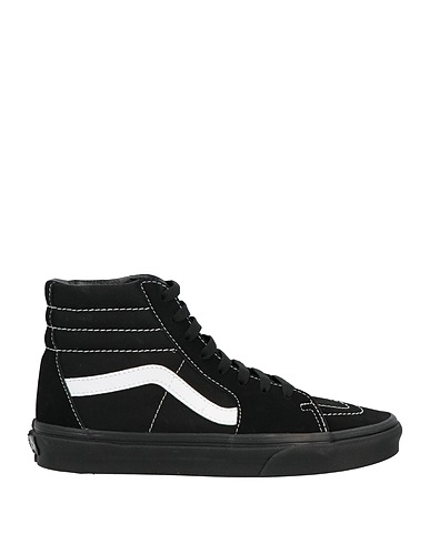 VANS Sneakers Black Leather, Textile fibres