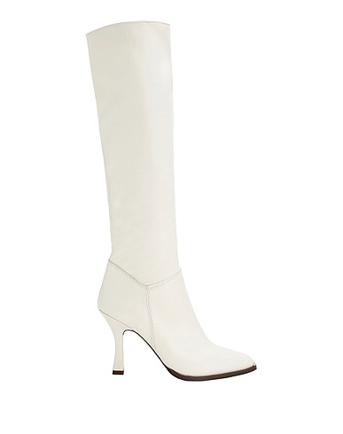 8 by YOOX Boots GLOVE LEATHER HEELED  BOOTS
 White 100% Goat skin