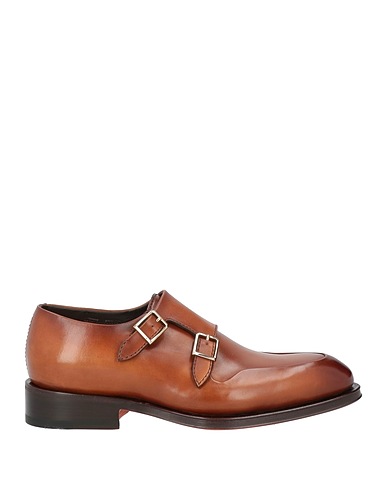 SANTONI Loafers Brown Soft Leather