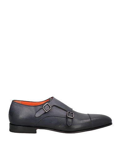 SANTONI Loafers Midnight blue Soft Leather