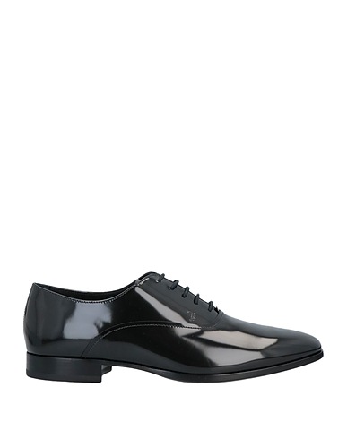 TOD'S Laced shoes Black 100% Soft Leather
