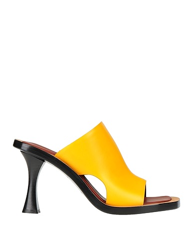 PROENZA SCHOULER Sandals Yellow 100% Calfskin