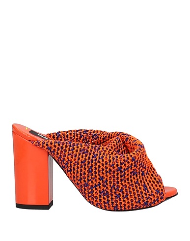 MSGM Sandals Orange Textile fibers