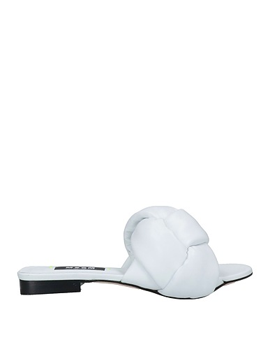 MSGM Sandalen Weiß Leder