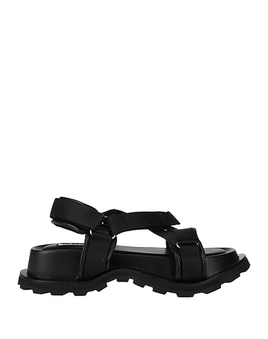 JIL SANDER Sandals Black Textile fibres