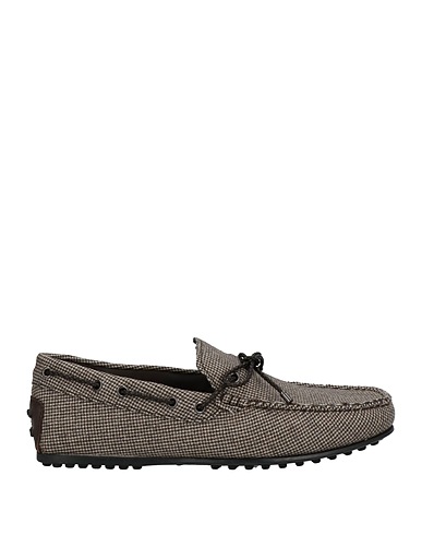 TOD'S Loafers Brown 95% Wool, 5% Calfskin