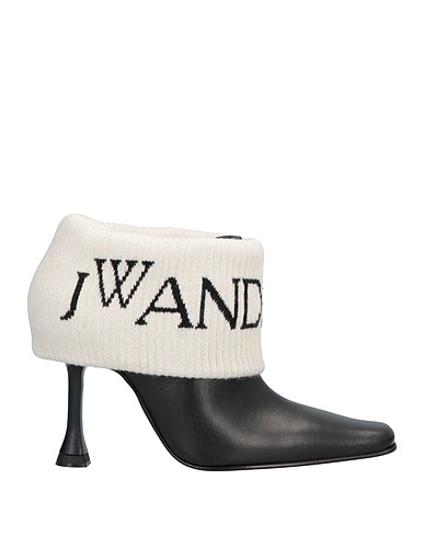JW ANDERSON Ankle boot Black Calfskin, Wool
