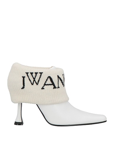 JW ANDERSON FOOTWEAR White Calfskin, Wool