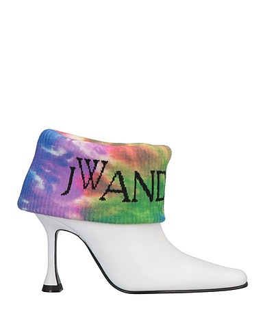 JW ANDERSON Ankle boot White Calfskin, Wool