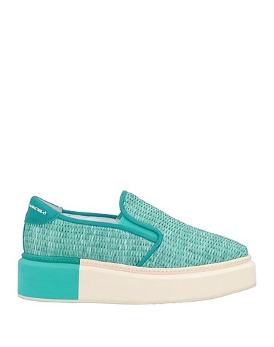 MANUEL BARCELÓ Sneakers Sky blue Soft Leather, Other Fibres