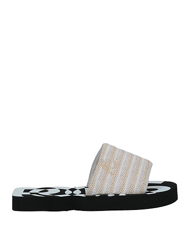 ROCHAS Sandali Avorio Fibre tessili