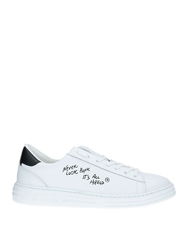 MSGM Sneakers White Soft Leather