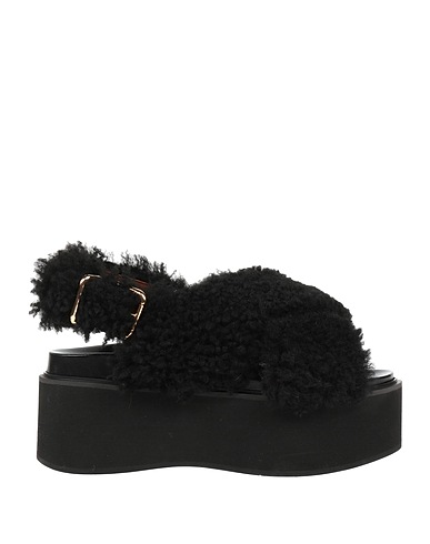MARNI Sandals Black Shearling