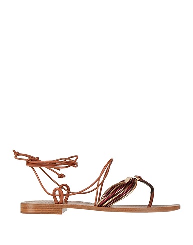 KALLISTÈ Flip flops Gold Soft Leather