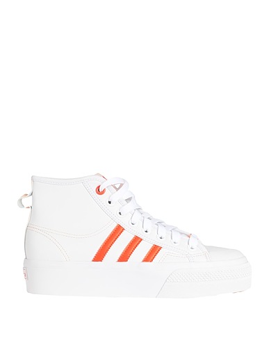 ADIDAS ORIGINALS Sneakers NIZZA PLATFORM MID HER VEGAN W
 Weiß Gewebefasern