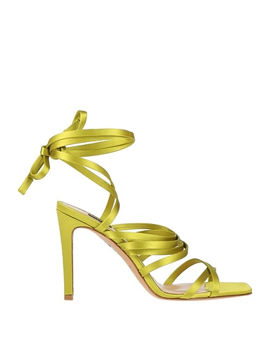 PINKO Sandali Verde lime Fibre tessili
