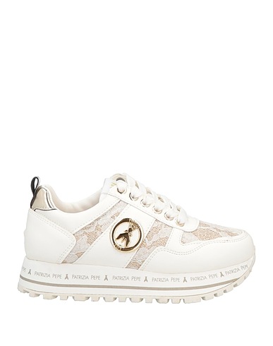 PATRIZIA PEPE Sneakers White Textile fibres, Other Fibres
