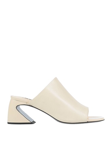 JIL SANDER Sandali Avorio Pelle