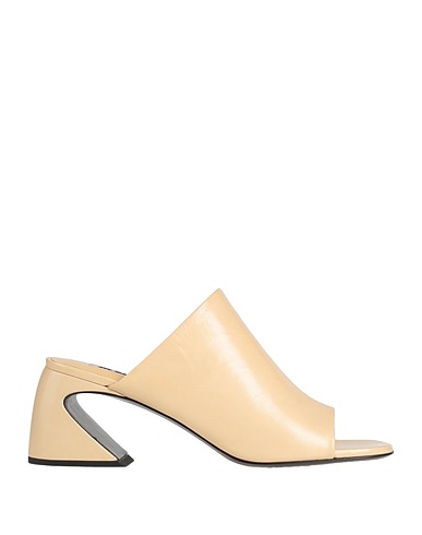 JIL SANDER Sandals Pastel yellow Soft Leather