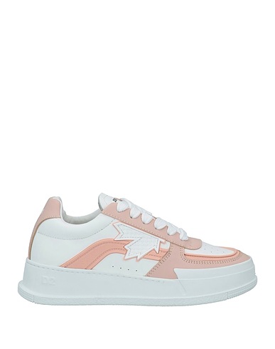 DSQUARED2 Sneakers Hellrosa Kalbsleder, PVC - Polyvinylchlorid